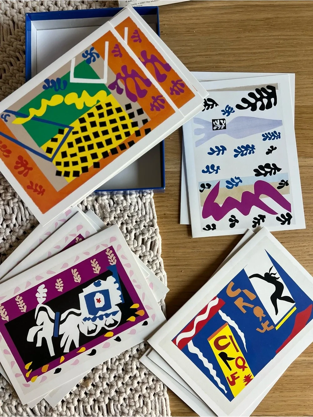 Vintage Matisse Jazz Notecard Set MoMA New York 14 Art Cards & Envelopes Boxed